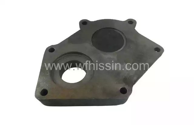 Rear hydraulic pump gusset plate